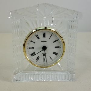 Vintage Staiger Leaded Crystal Desk Clock 2 Pounds